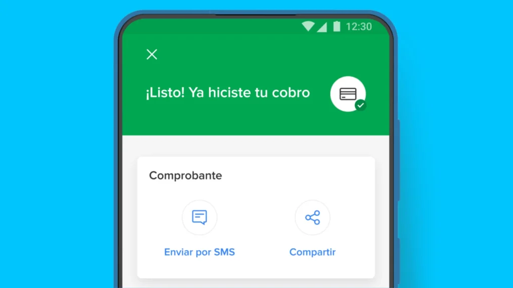Point Mini de Mercado Pago asociada a celular